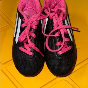 Adidas Conquisto youth FG soccer cleats Black Pink Kids